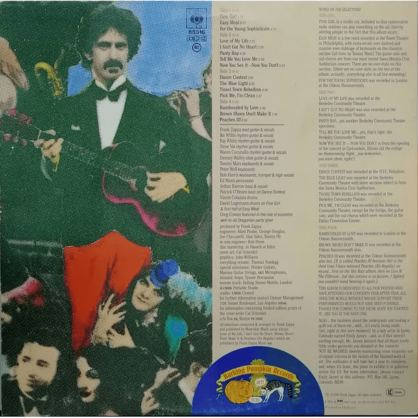 Frank Zappa - Tinseltown Rebellion (2 LP's) 2