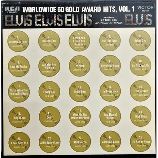 Elvis - Wordlwide 50 Gold Award Hits (4 LP's)
