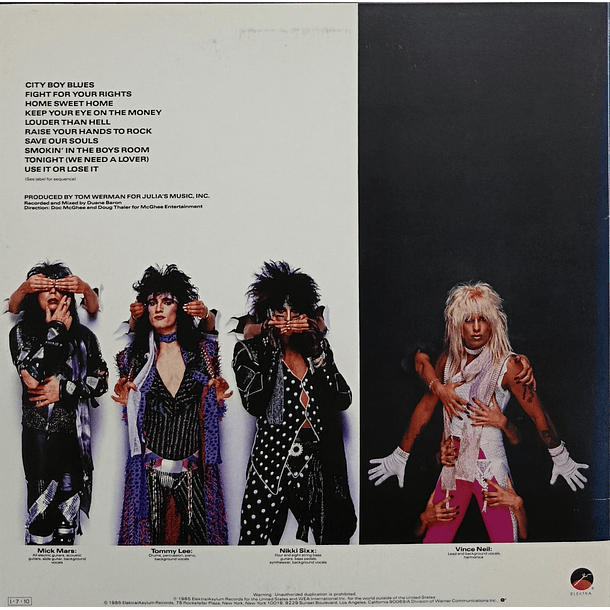 Motley Crüe - Theatre Of Pain 2