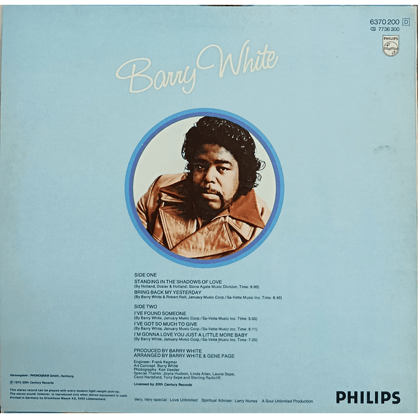 Barry White - I've Got So Much To Give 2