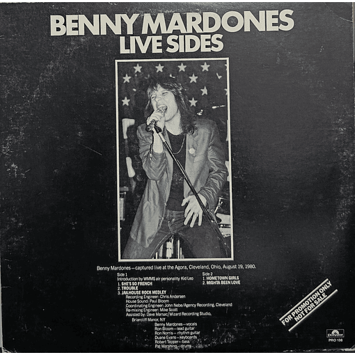 Benny Mardones - Live Sides