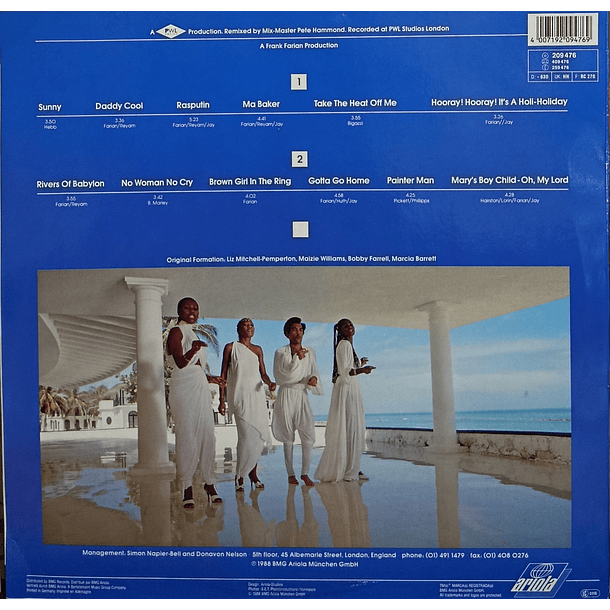 Boney M. Reunion - Greatest Hits Of All Times - Remix 88 2