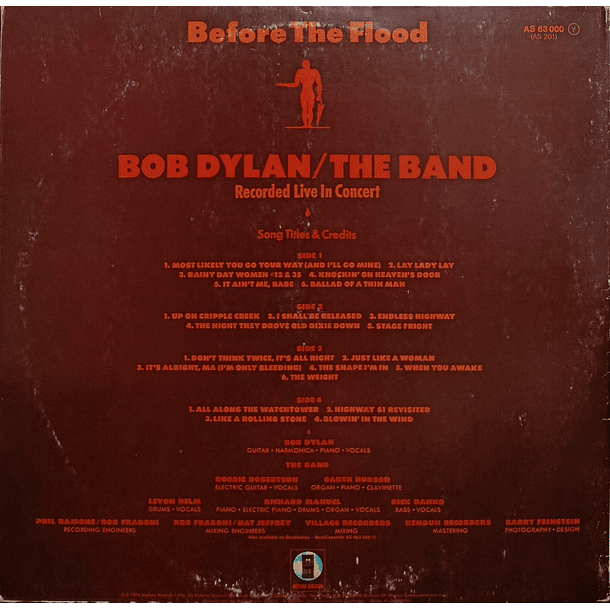 Bob Dylan - The Band - Before The Flood (2 LP's) 2