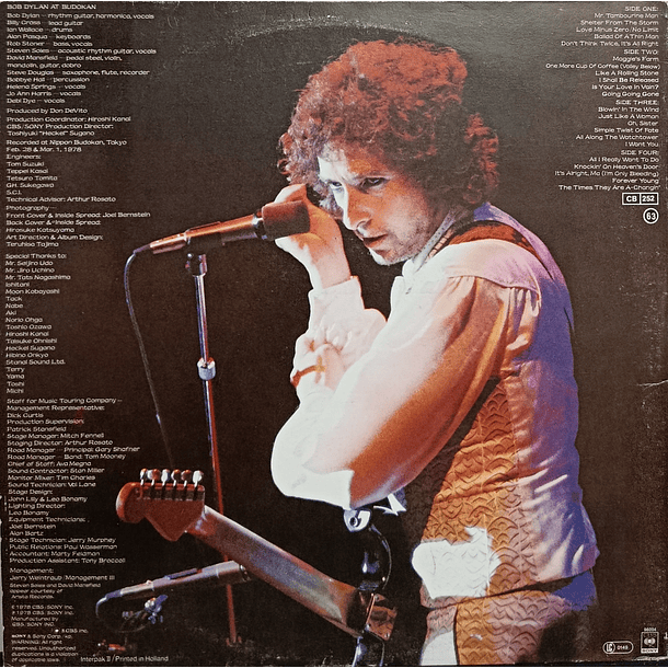 Bob Dylan - Bod Dylan At Budokan (2 LP's) 2