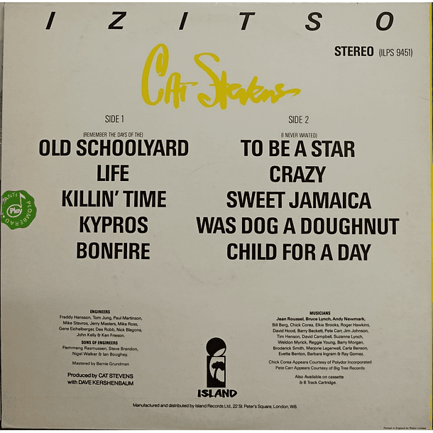 Cat Stevens - Izitso 2