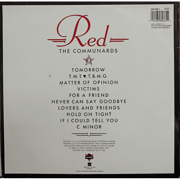 The Communards - Red 2