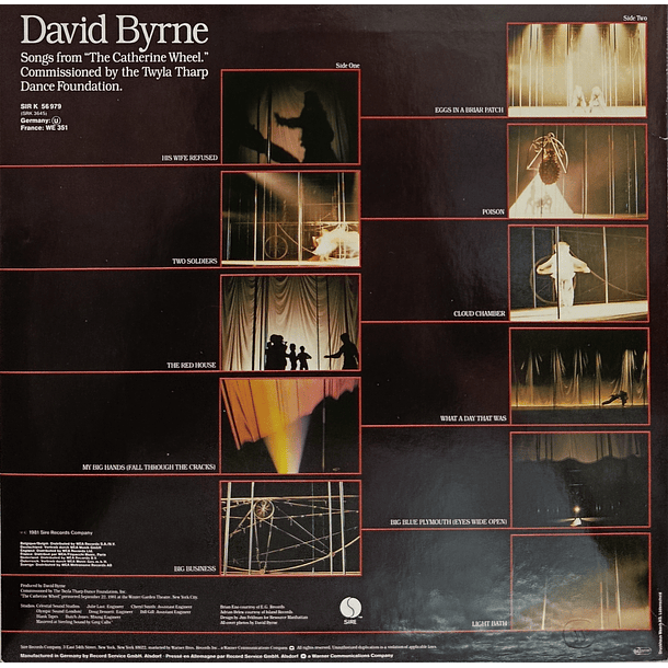 David Byrne - Songs From The Catherine Wheel  2