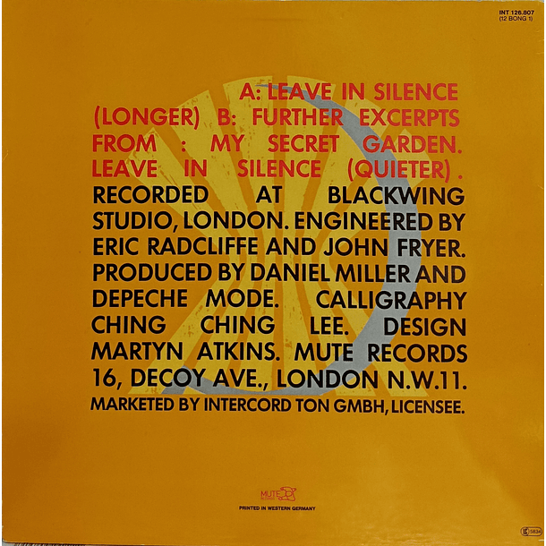 Depeche Mode - Leave In Silence (Maxi Single) 2