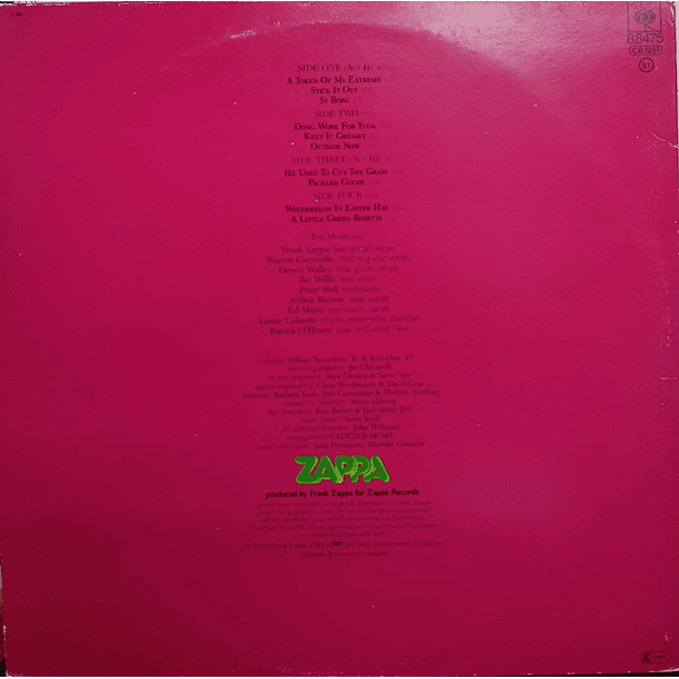 Frank Zappa - Joe's Garage Acts II & III (2 LP's) 2