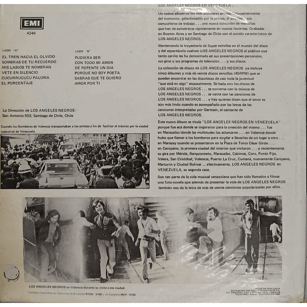 Los Ángeles Negros - Los Ángeles Negros En Venezuela 2