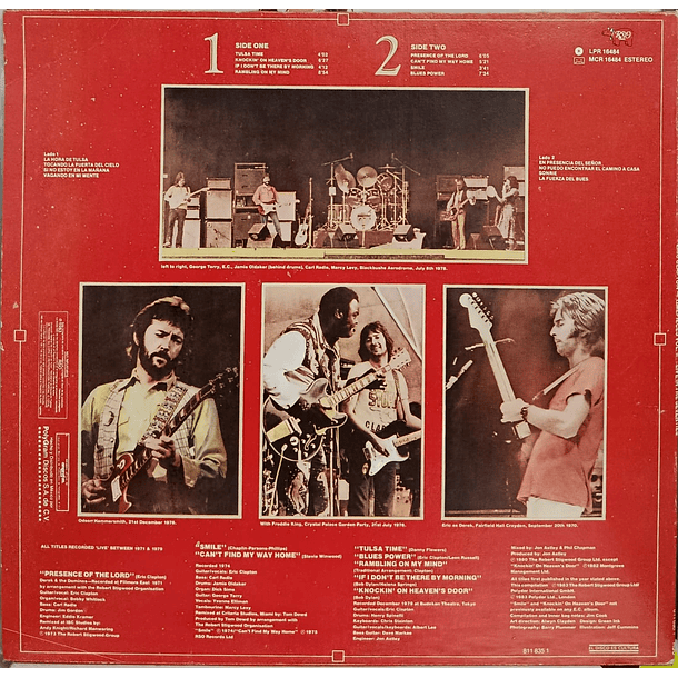 Eirc Clapton - Timepieces Vol. II Live In The Seventies 2