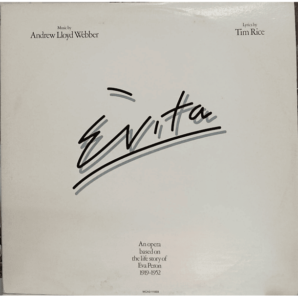 Evita - Andrew Lloyd Webber And Tim Rice - Evita (2 LP's) 1
