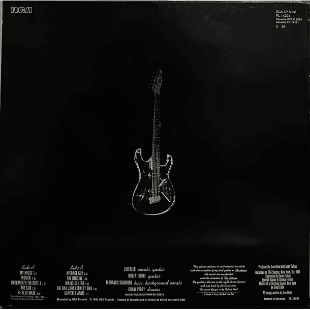 Lou Reed - The Blue Mask 2