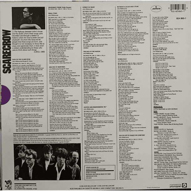 John Cougar Mellencamp - Scarecrow  2