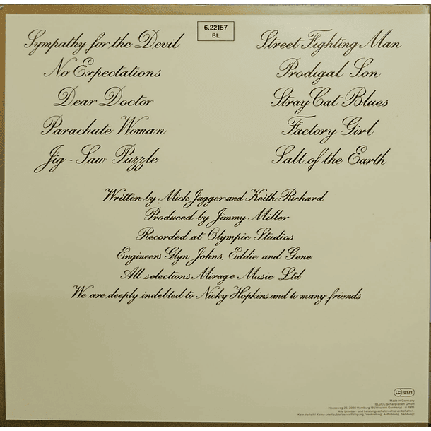 Rolling Stones - Beggars Banquet 2