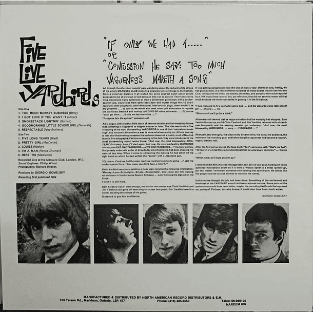 Yardbirds - Five Live Yardbirds 2