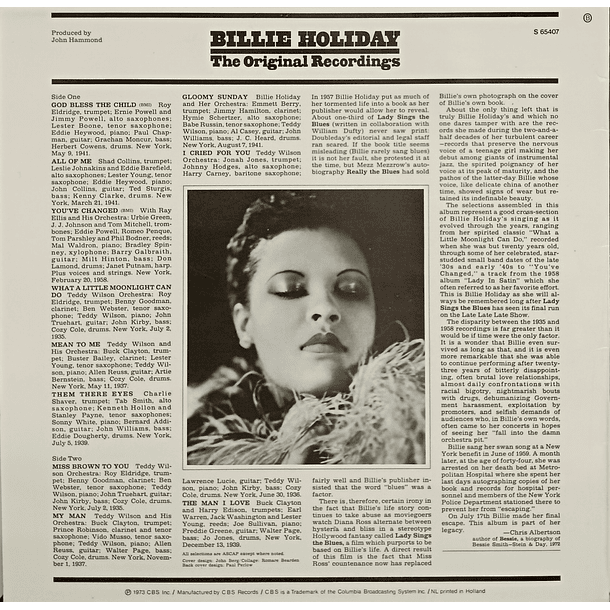 Billie Holiday - The Original Recordings  2