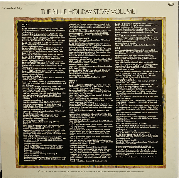 Billie Holiday - The Billie Holiday Story Volume II (2 LP's) 2