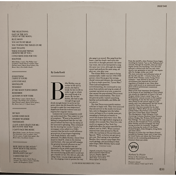 Billie Holiday - The First Verve Sessions (2 LP's) 2