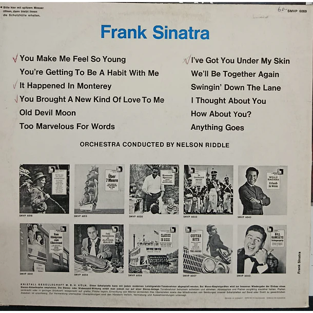 Frank Sinatra - Und Das Orchester Nelson Riddle 2