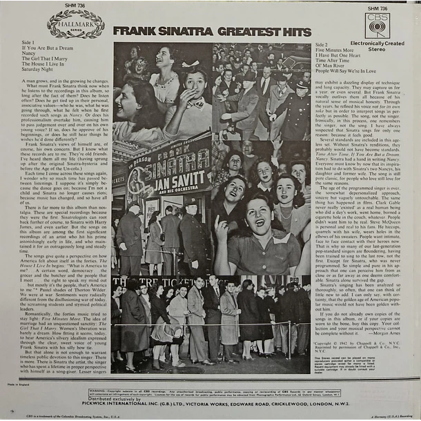 Frank Sinatra - Greatest Hits The Early Years 2