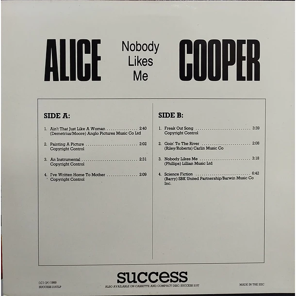 Alice Cooper - Nobody Likes Me  2