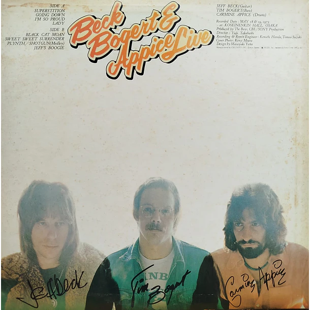 Beck Bogert & Appice - Live  2
