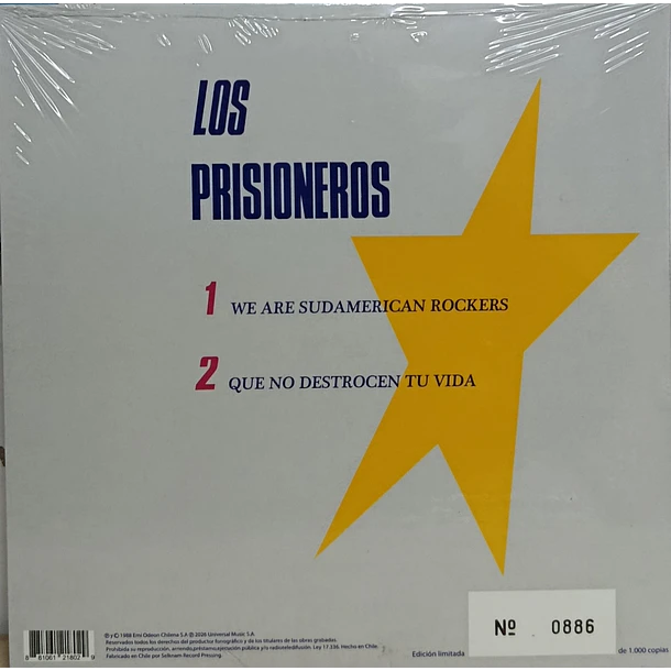 Los Prisioneros - We Are Sudamerican Rockers/ Que No Destrocen Tu Vida (7