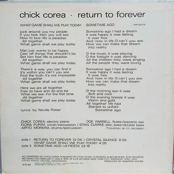 Chick Corea - Return To Forever 2