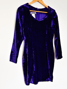 Vestido purple velvet