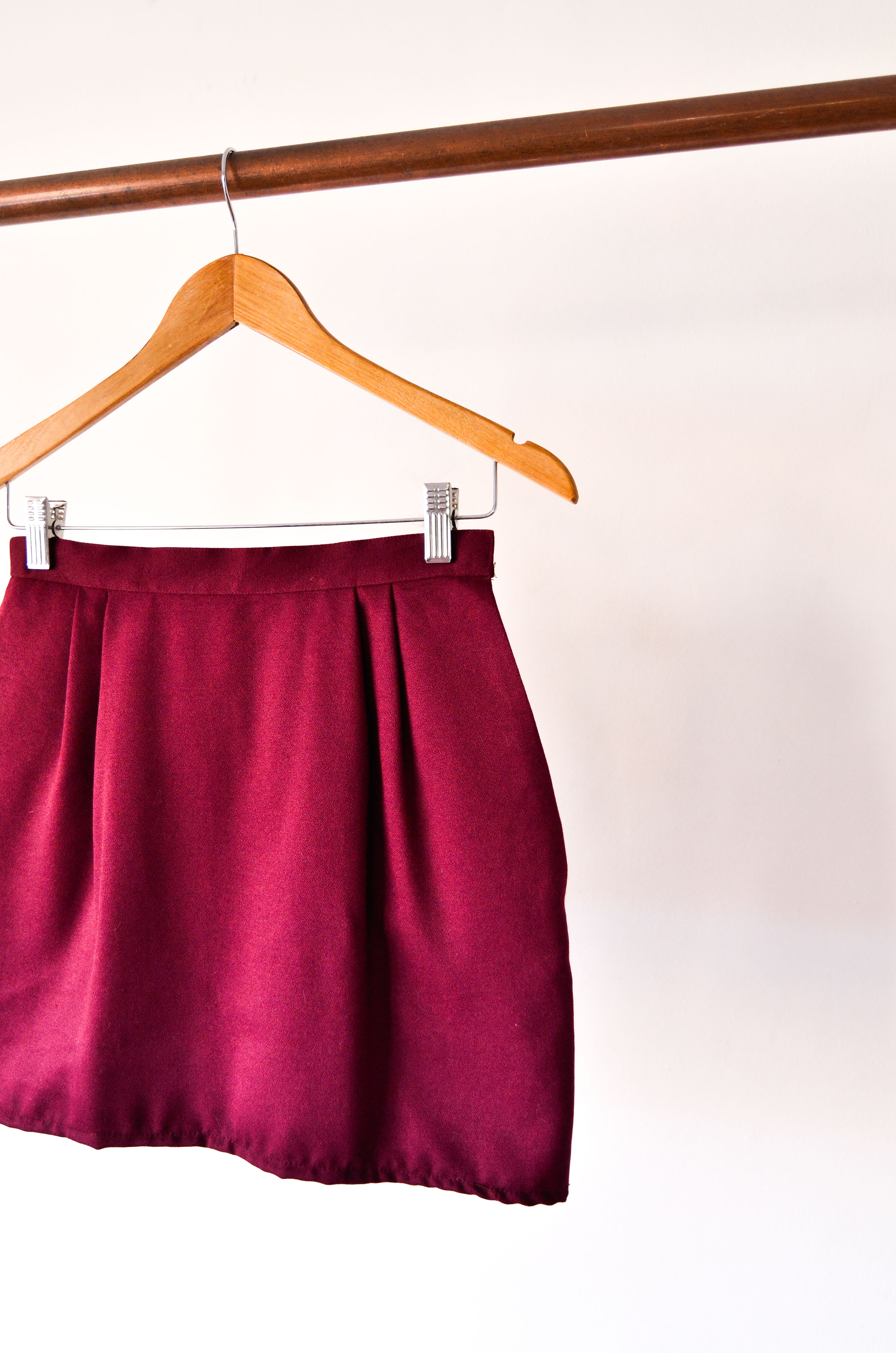 Mini falda burdeo vintage