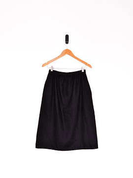 Falda negra midi vintage