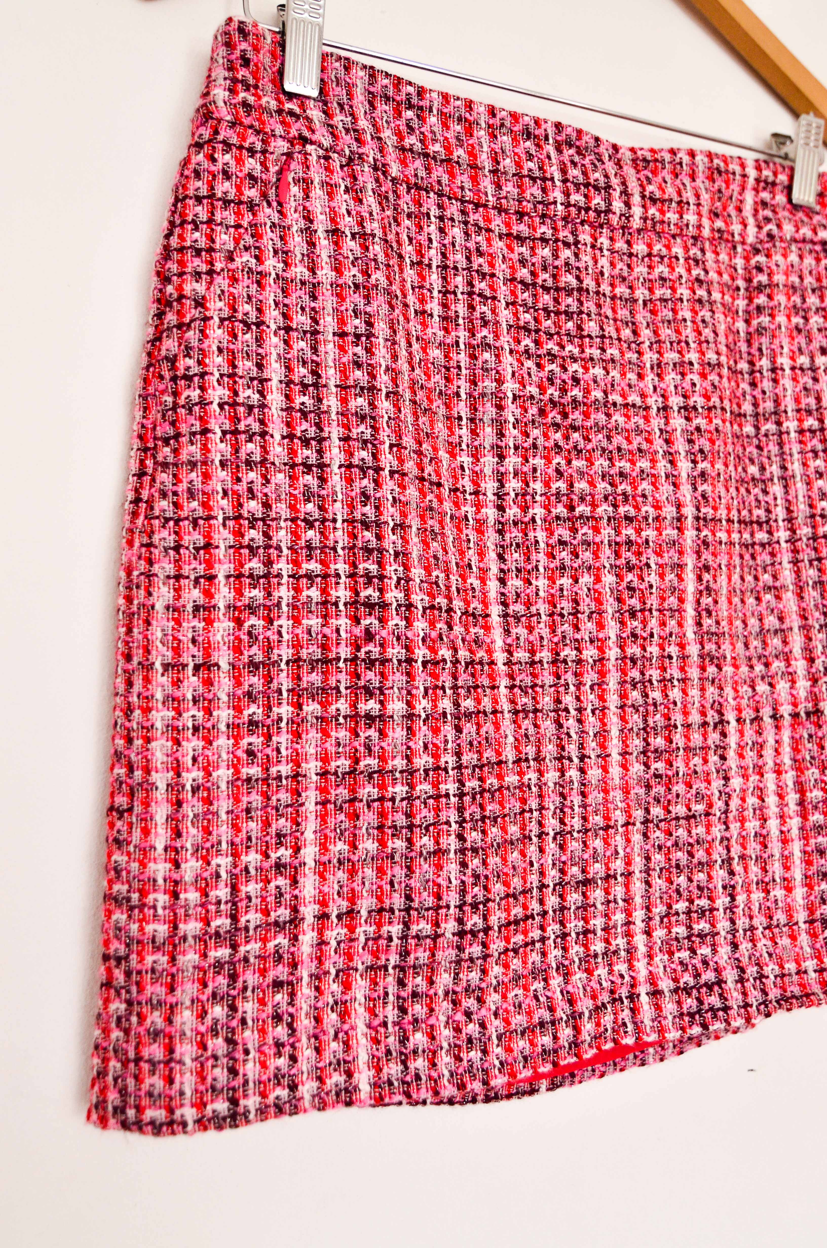 Falda pink tweed