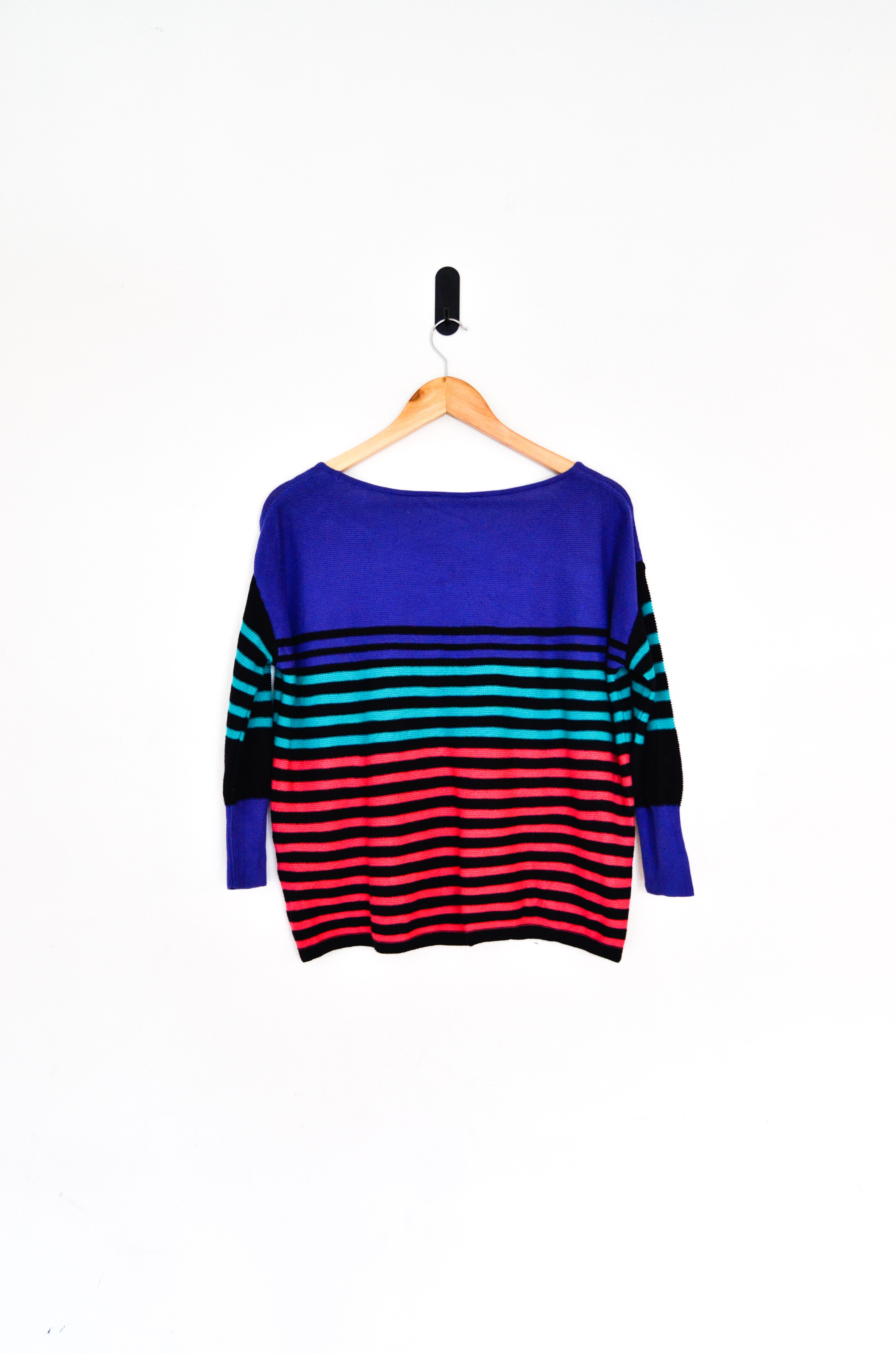 Sweater crop rayado multicolor