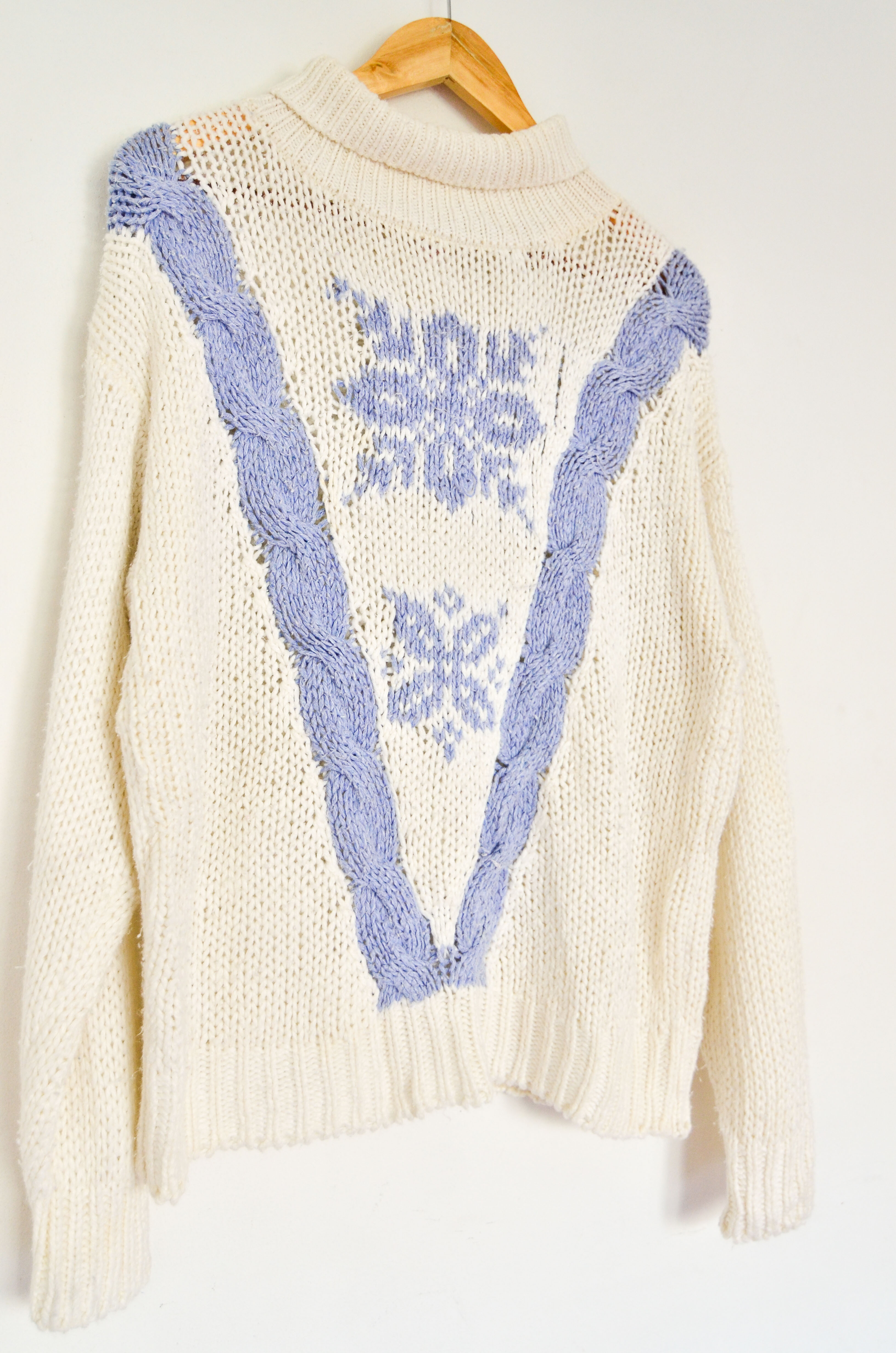 Sweater vintage snowflake