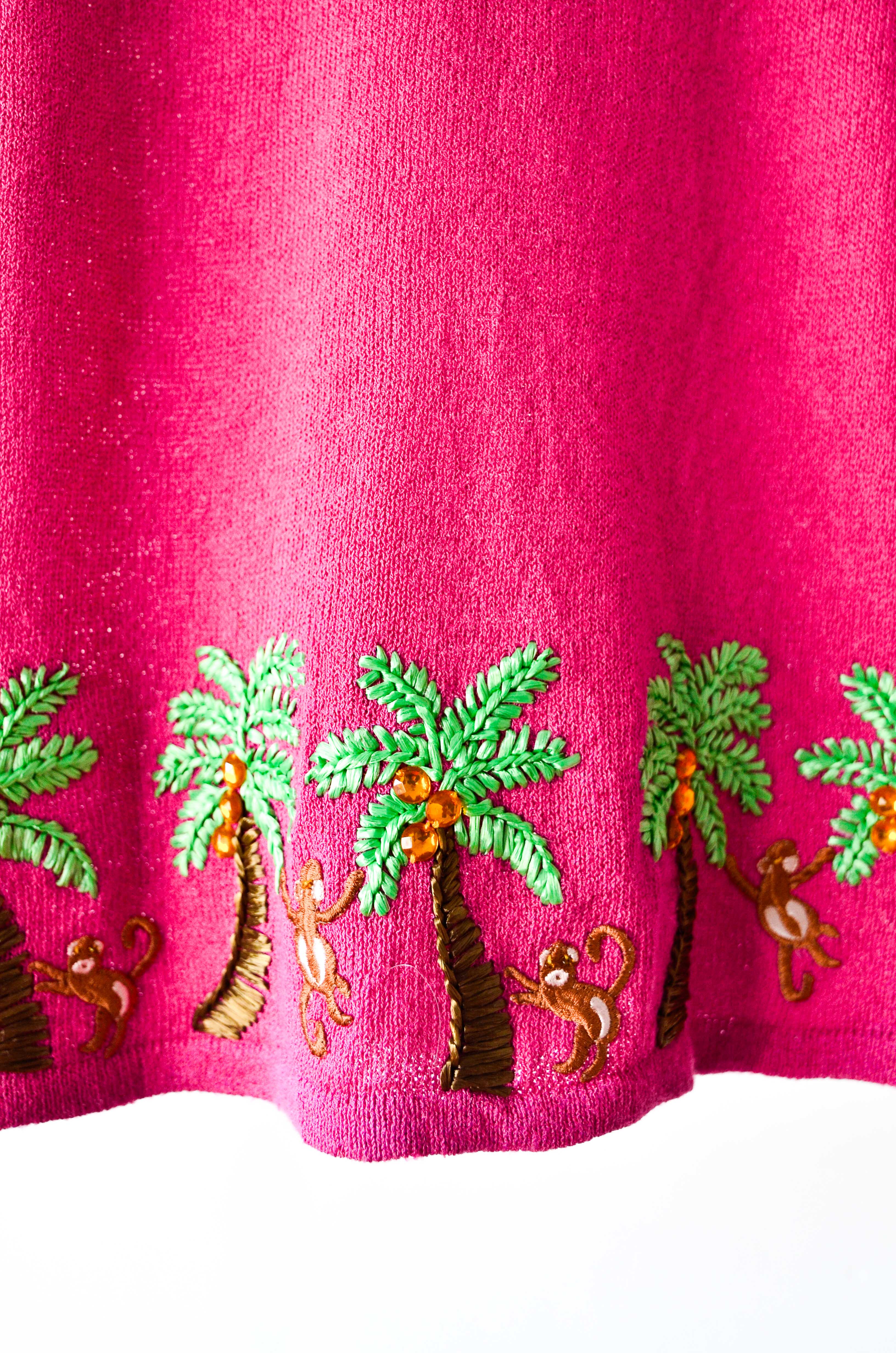 Top tejido pink tropical