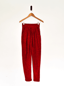 Pantalón tejido rojo vintage