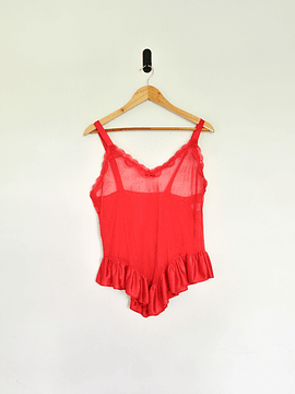 Top lencero 80s red