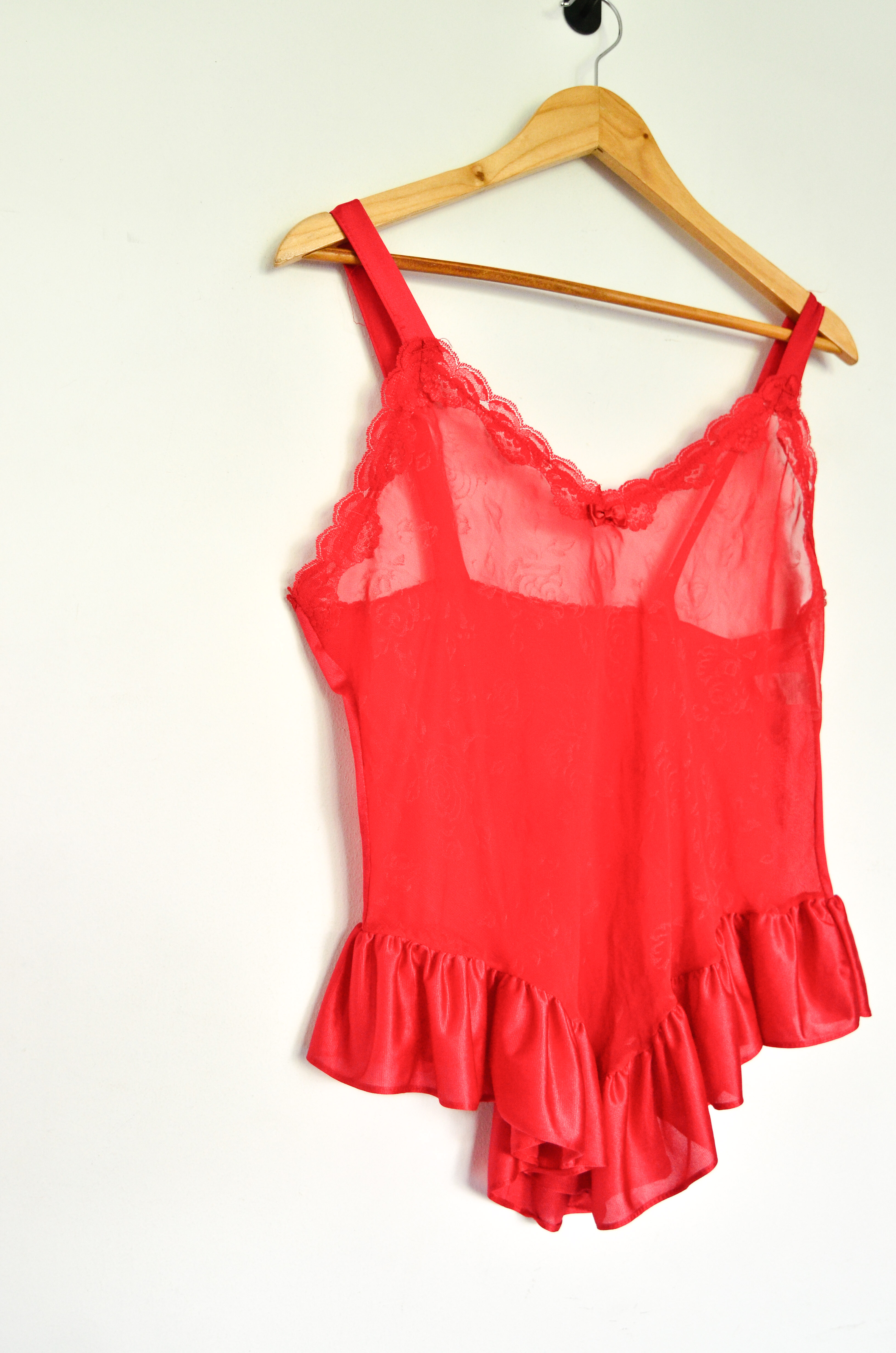 Top lencero 80s red