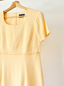 Vestido yellow pastel vintage