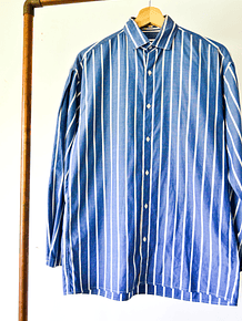 Camisa blue rayada 90s