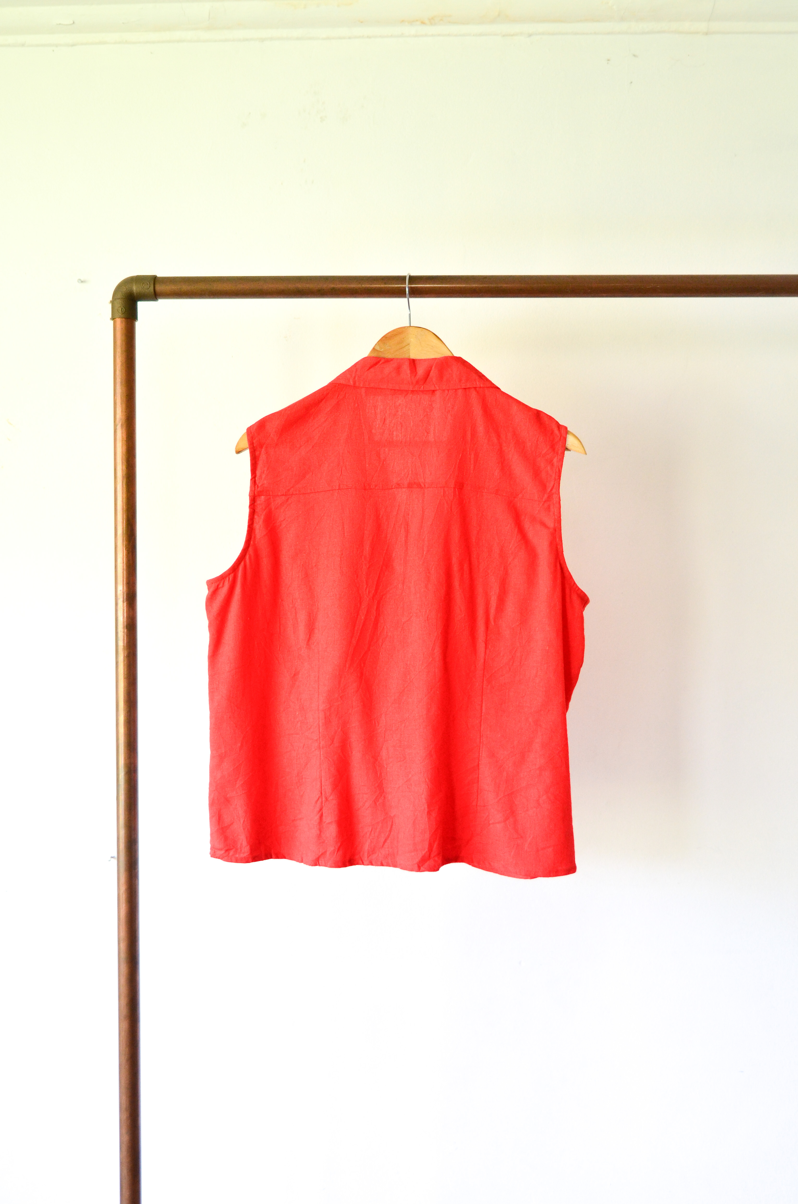 Blusa naranja lino