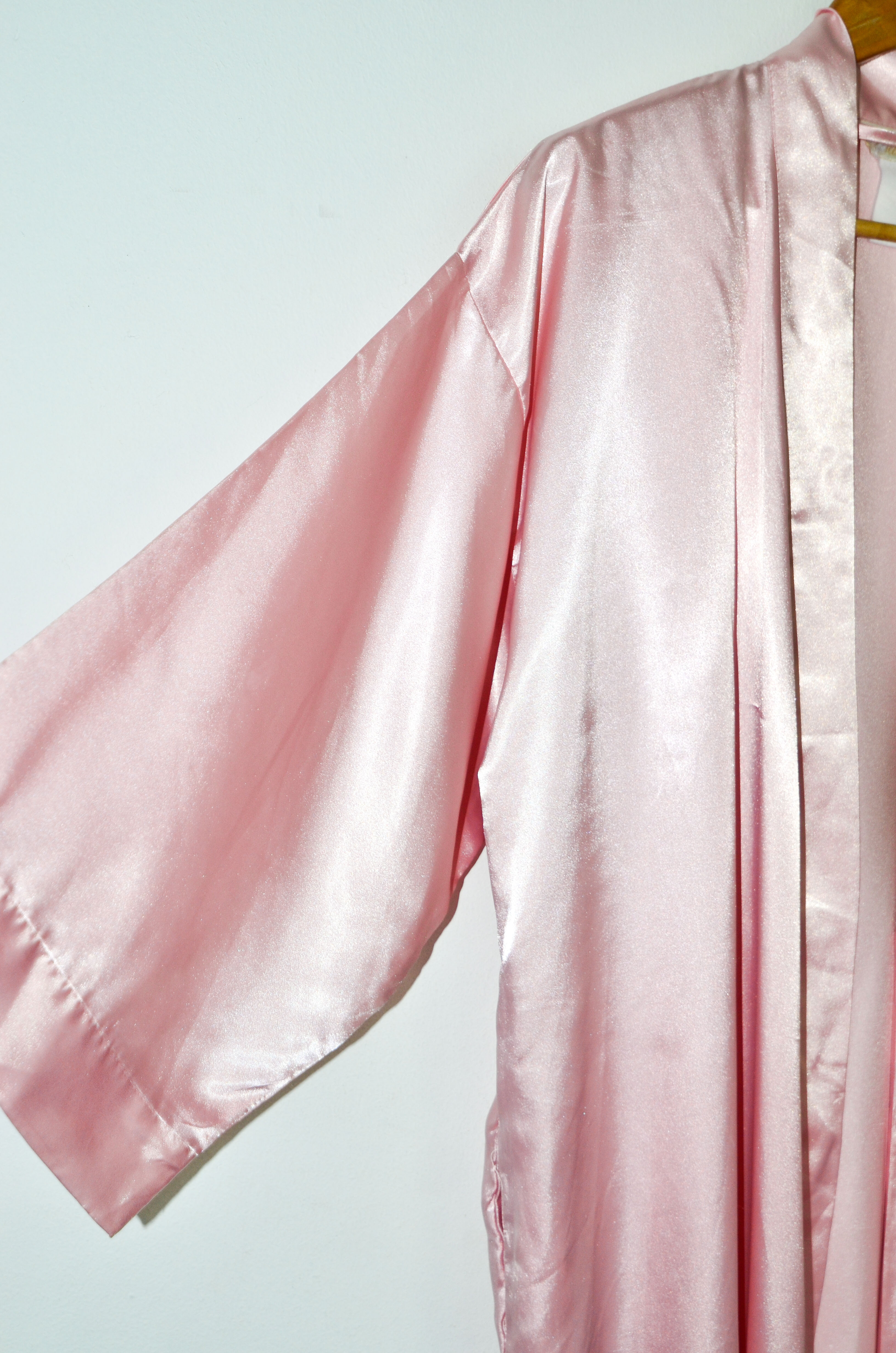Kimono satín rosa palo