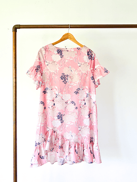 Vestido floral pastel pink