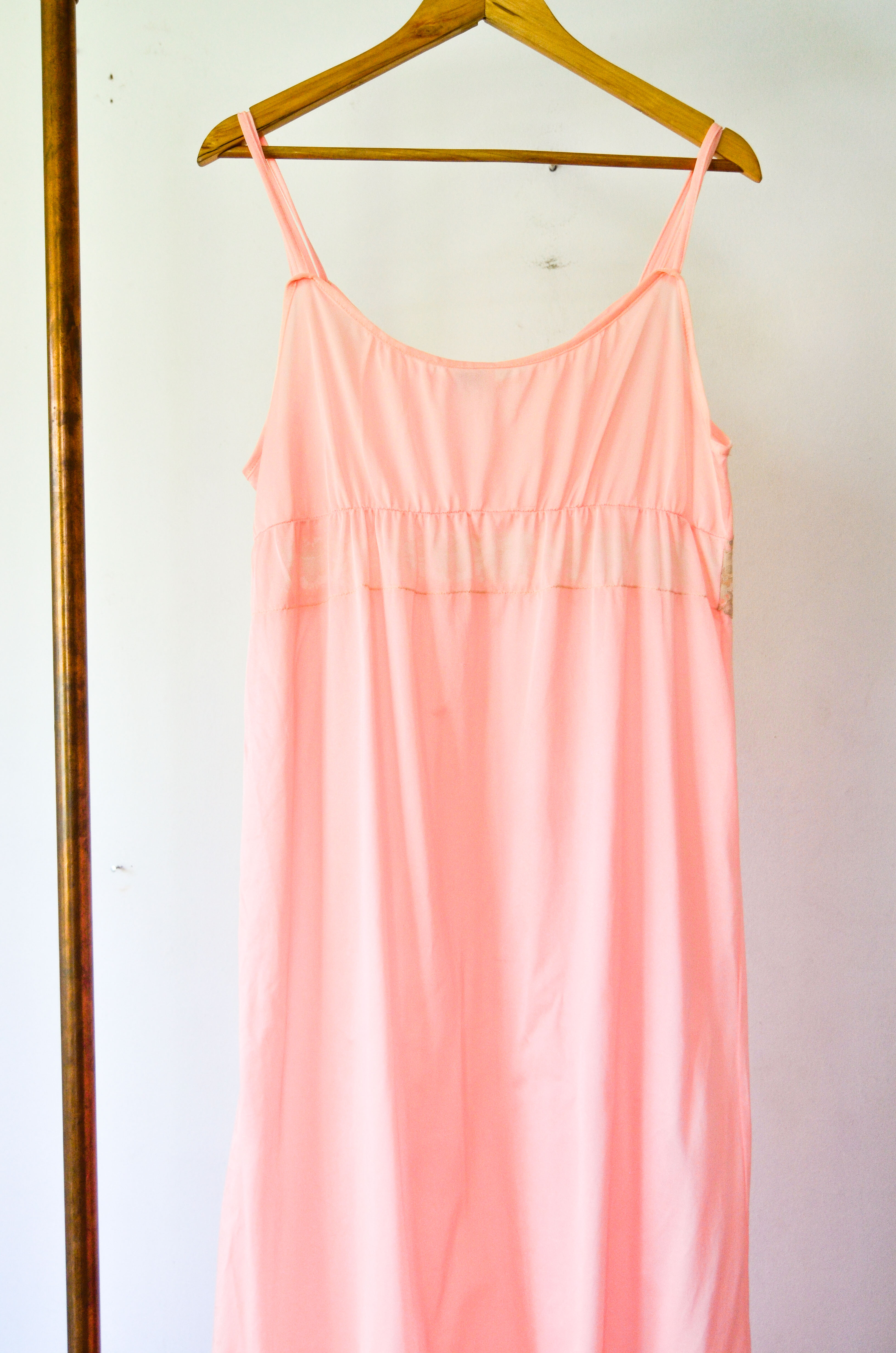 Slipdress vintage naranjo pastel