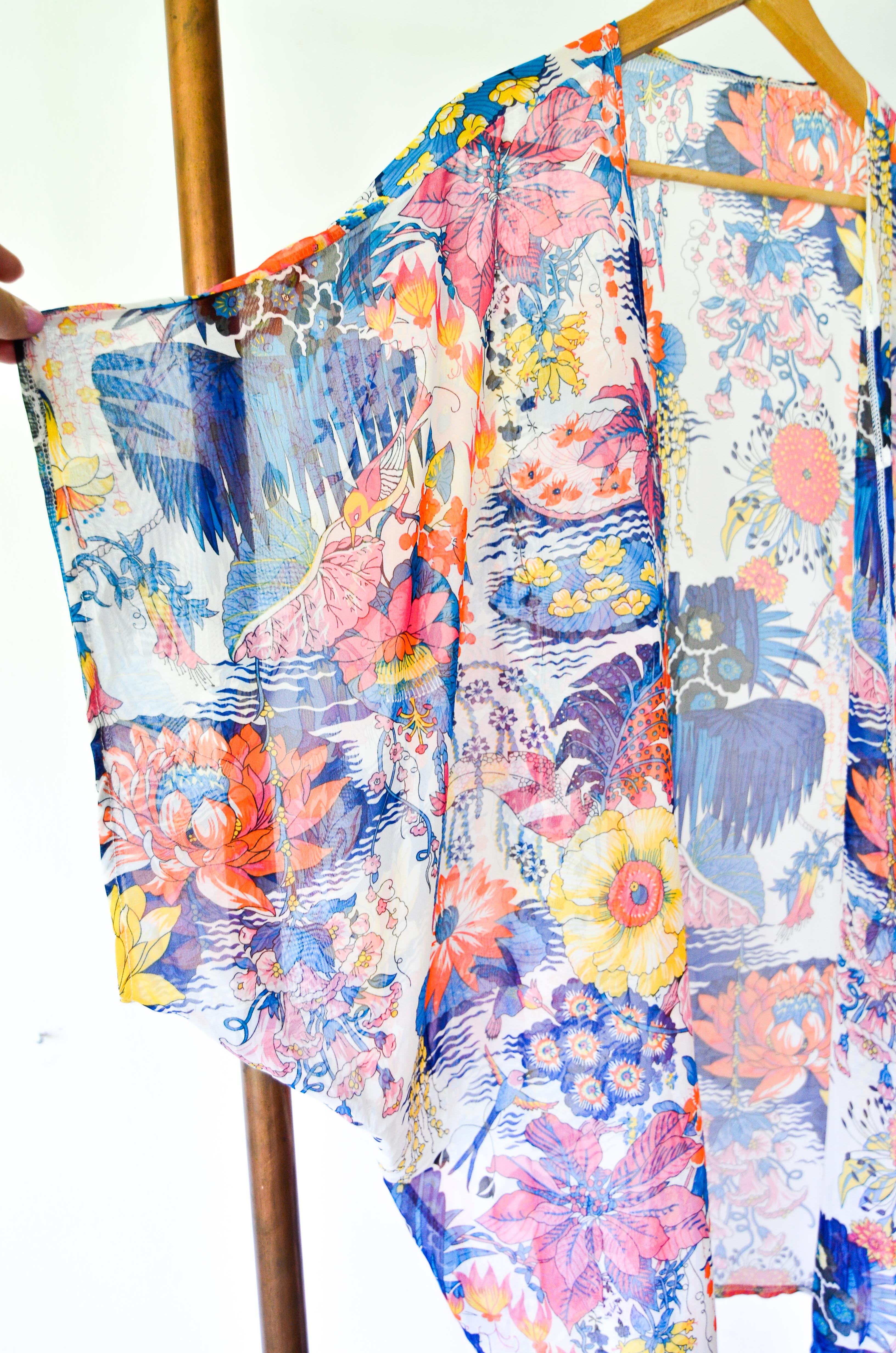 Kimono floral print