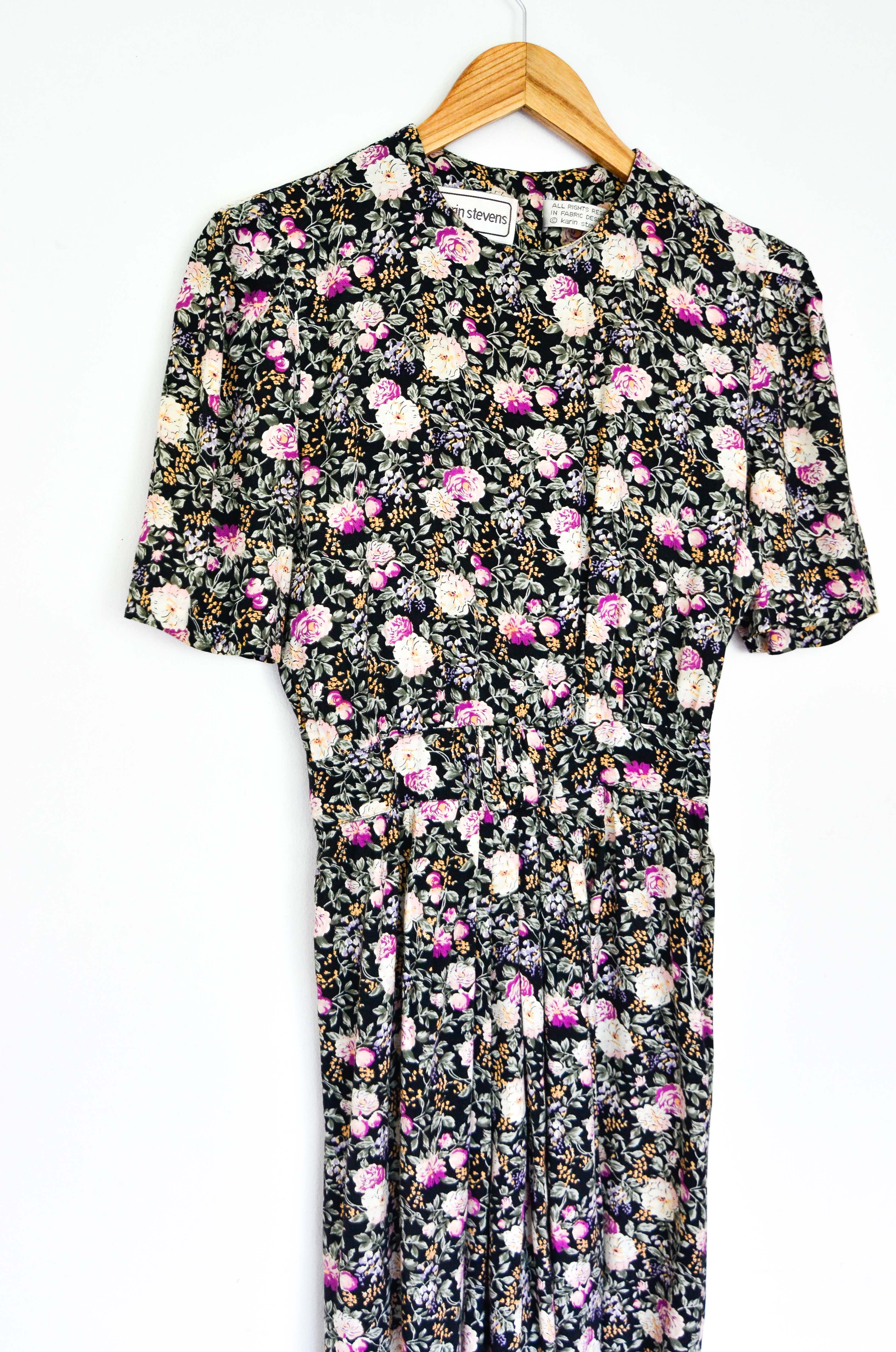 Vestido vintage floral 90s