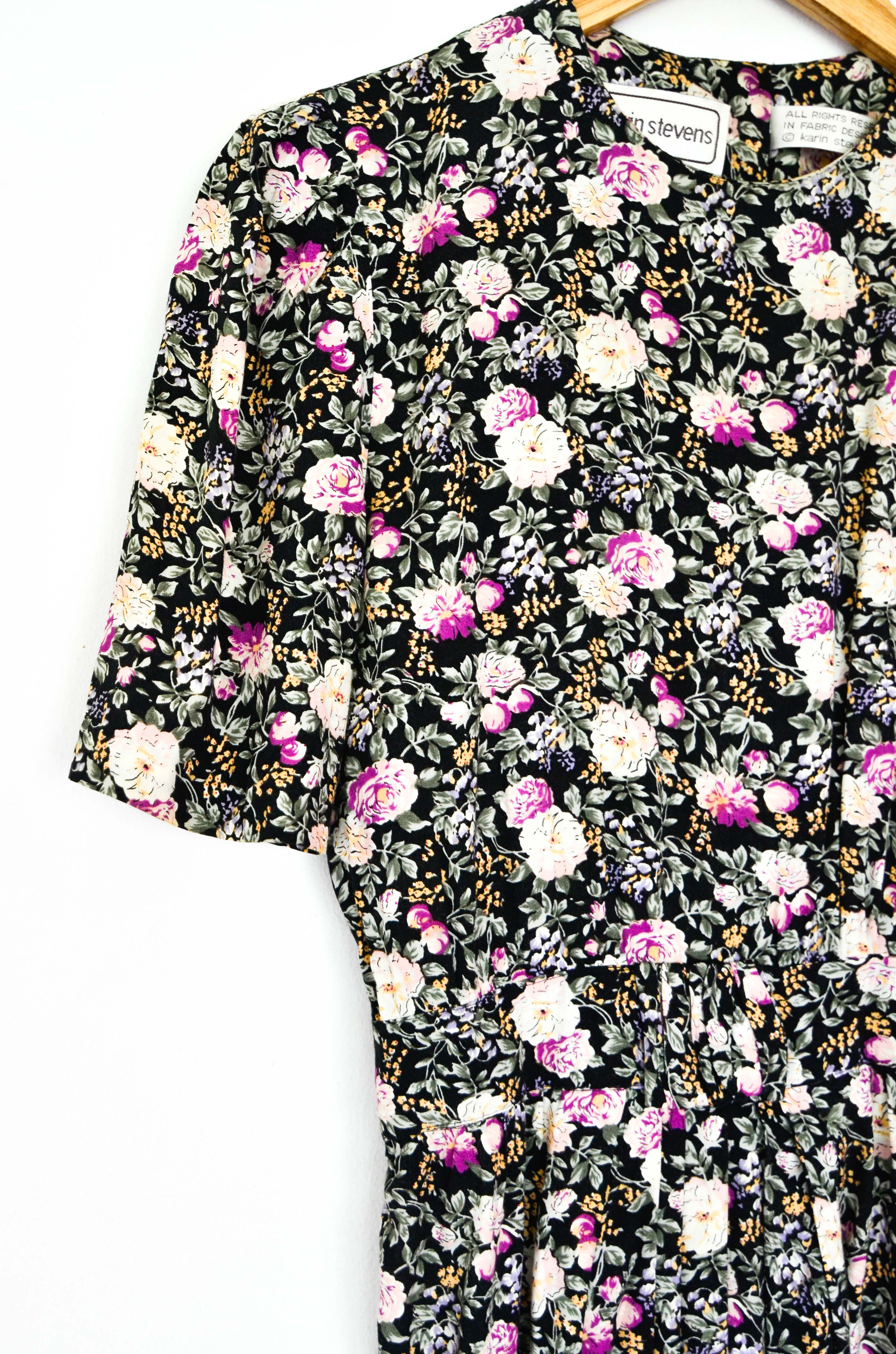 Vestido vintage floral 90s