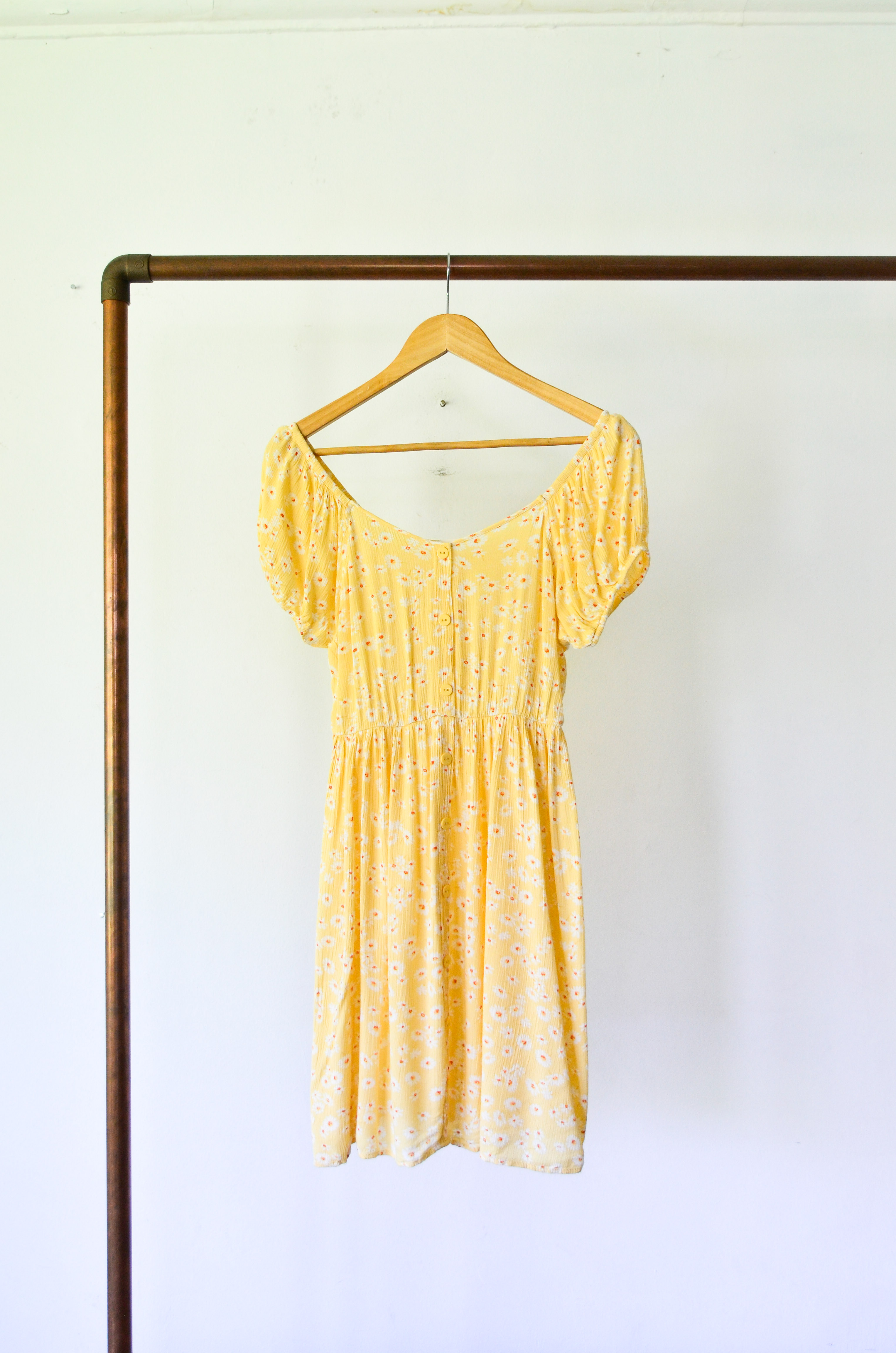 Vestido amarillo pastel cute