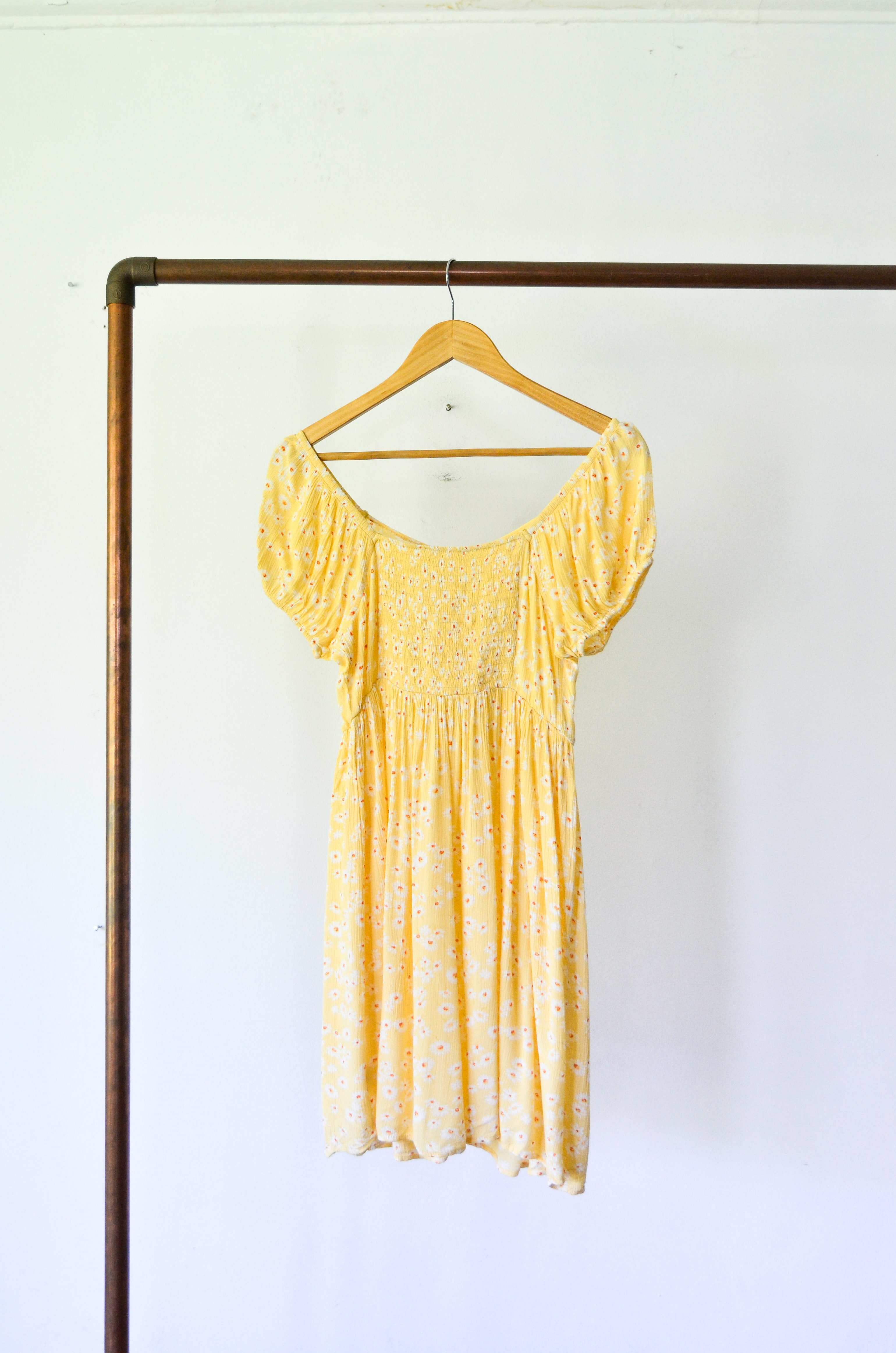 Vestido amarillo pastel cute